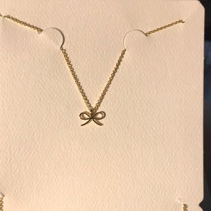 14k Bow Necklace